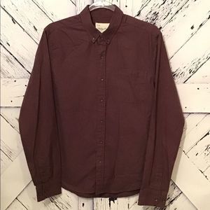 Sovereign Code Burgundy Button Up Shirt GUC